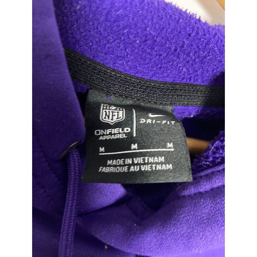 Minnesota Vikings Nike NFL 100 Dri-FIT On Field Hoodie Medium Purple - Picture 13 of 13